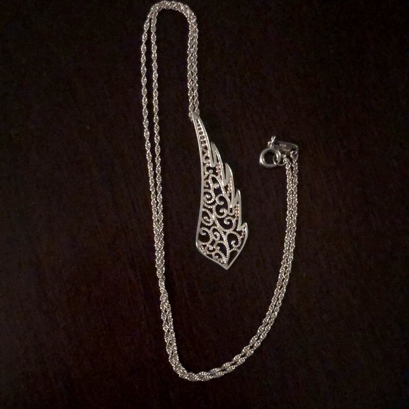 Jewelry - Sterling Silver Wing Necklace